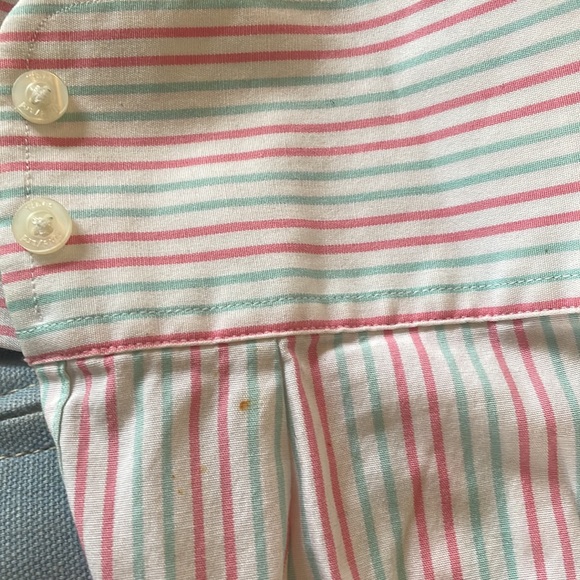 Vineyard Vines Teal and Pink Button Down Short - Picture 6 of 6